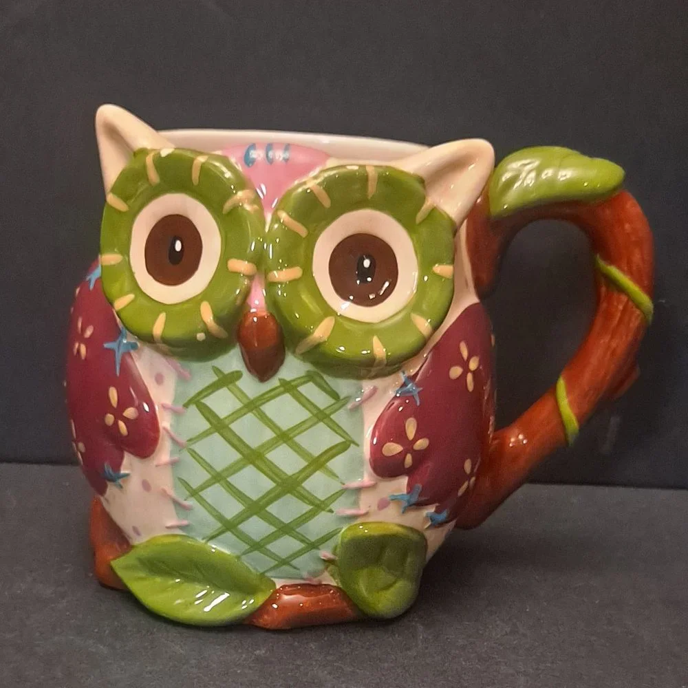 PIER 1 OWL MUG